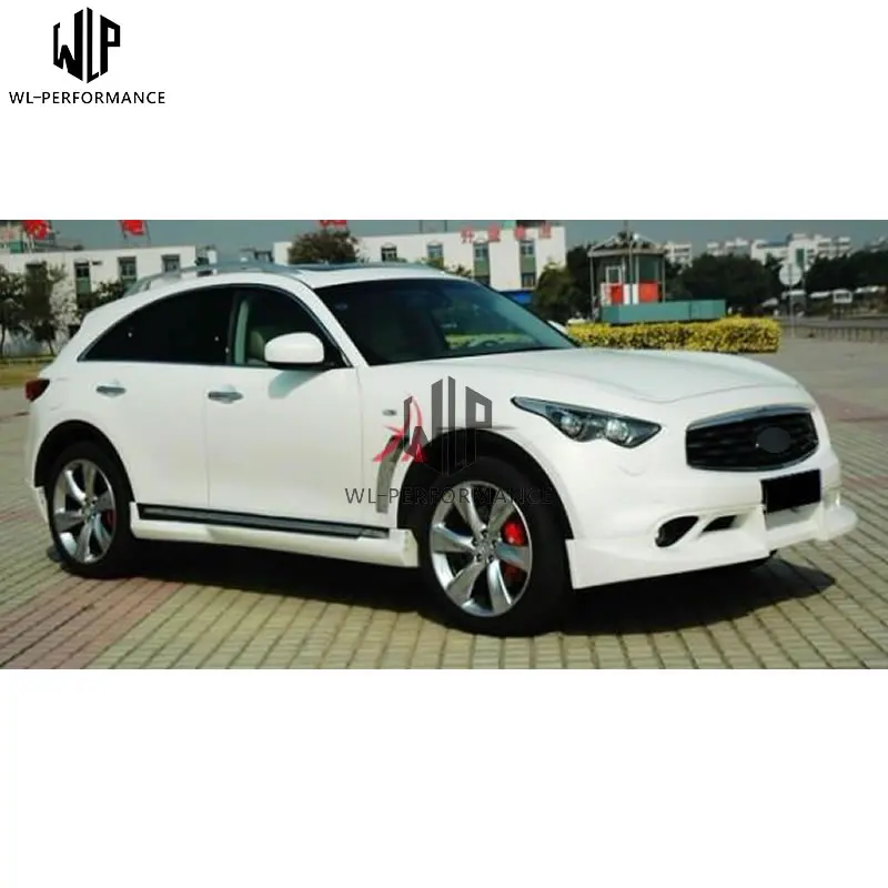 FX35 QX70 PU Неокрашенный Черный праймер Авто кузова наборы передняя губа задний