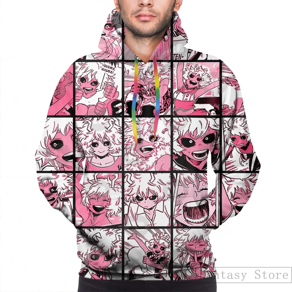 Mens Hoodies Sweatshirt for women funny Mina Ashido Collage print Casual  hoodie Streatwear