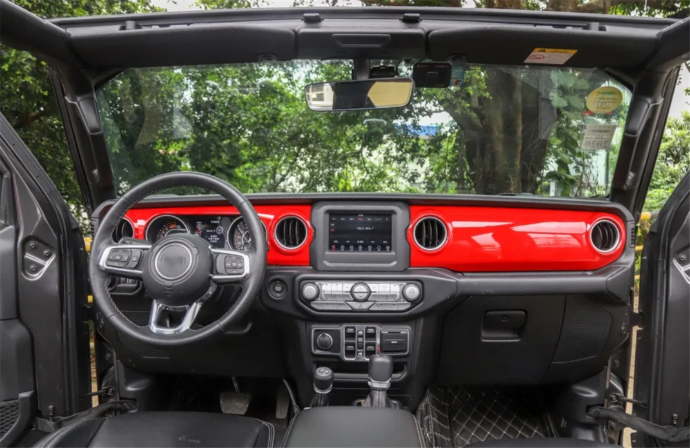 Для Jeep Wrangler JL вверх центр управления инструмент декоративная панель барьер для собак в машину модификация интерьерные аксессуары Органайзер