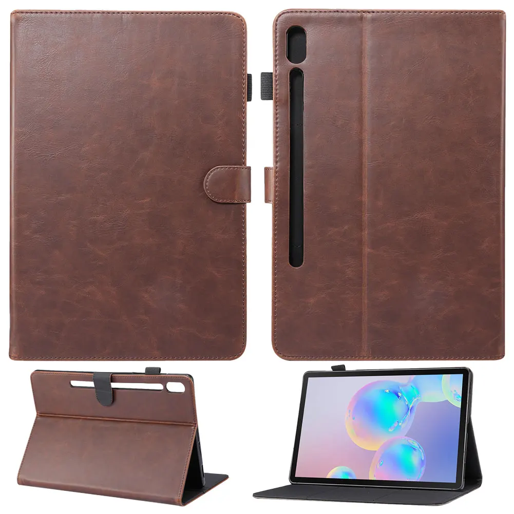 Автоматический Режим сна смарт-чехол для Samsung Galaxy Tab S6 10,5 дюймов SM-T860 SM-T865 чехол бизнес PU кожаный флип-чехол подставка
