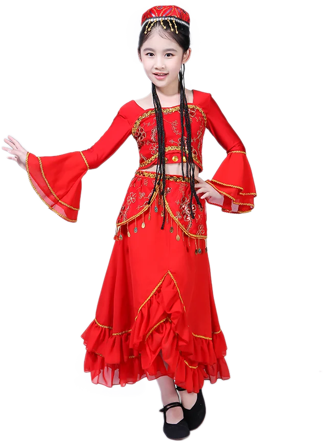 Songyuexia/; костюм для китайского народного танца; Одежда для мальчиков и девочек; одежда хмонга; Детский костюм для мальчиков; костюм для детей в древнем китайском стиле - Цвет: women s split skirt