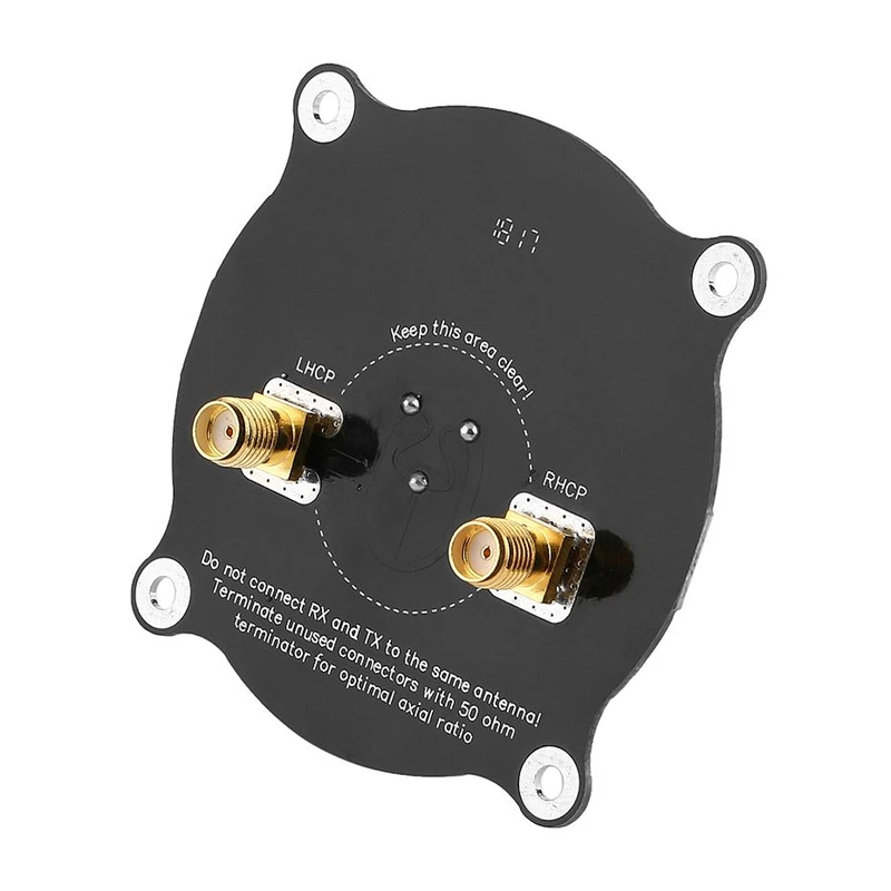 FULL-5.8GHZ Fpv Тройная подача патч антенна, Rcmall 9.4Dbi Высокая точность Sma штекер Кабельный адаптер, направленный Циркулярный