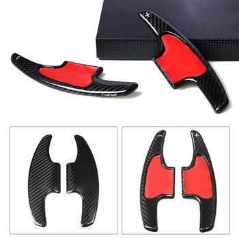 

For Honda Fit 2018 Car Steering Wheel Shift Paddle Left & Right Shifter Extension Real Carbon Fiber