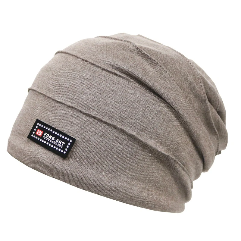 ELIfashion, модные женские зимние шапки, вязаная шапка, s стразы, наклейка, эластичная женская шапка, Женская хлопковая шапка, 5 цветов - Цвет: light khaki