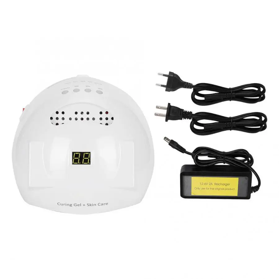 Перезаряжаемая лампа для ногтей 66 Вт сушилка гель лака полностью автоматическая