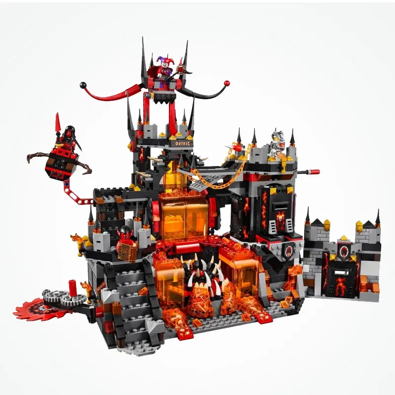Comprar Bloques de construcción de figura de Jestro Volcano Lair con Legoinglys Friends 70323 Nexion knights modelo juguetes para niños