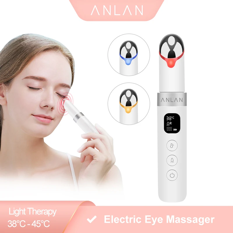

ANLAN Electric Eye Face Massager Vibration Anti-Ageing Eye Wrinkle Massager Dark Circle Removal Portable Beauty Care Pen Massage