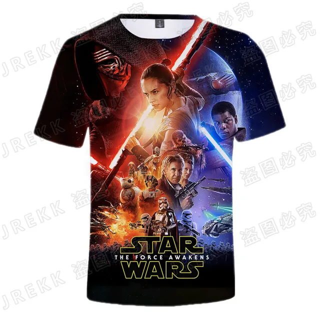 gebied Bachelor opleiding Productief Disney Star Wars 3d Print T Shirt Men Women Children Casual Short Sleeve  Streetwear Tops Boy Girl Kids Cool Short Sleeve Tee - T-shirts - AliExpress