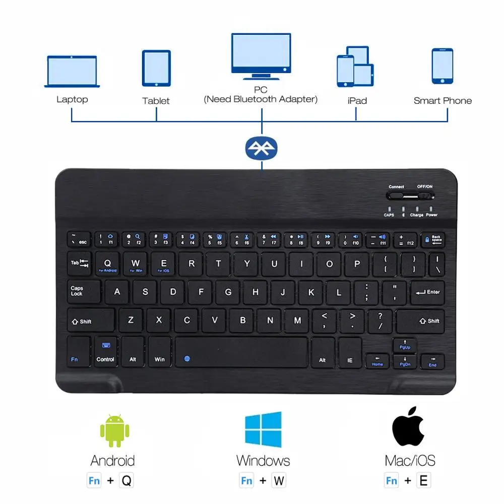 Black Keyboard Smart Keyboard Чехол для iPad 9,7 для iPad 2/3/4, iPad Air 2 iPad Pro 9," Bluetooth клавиатура чехол с подставкой Чехол - Цвет: Black Keyboard