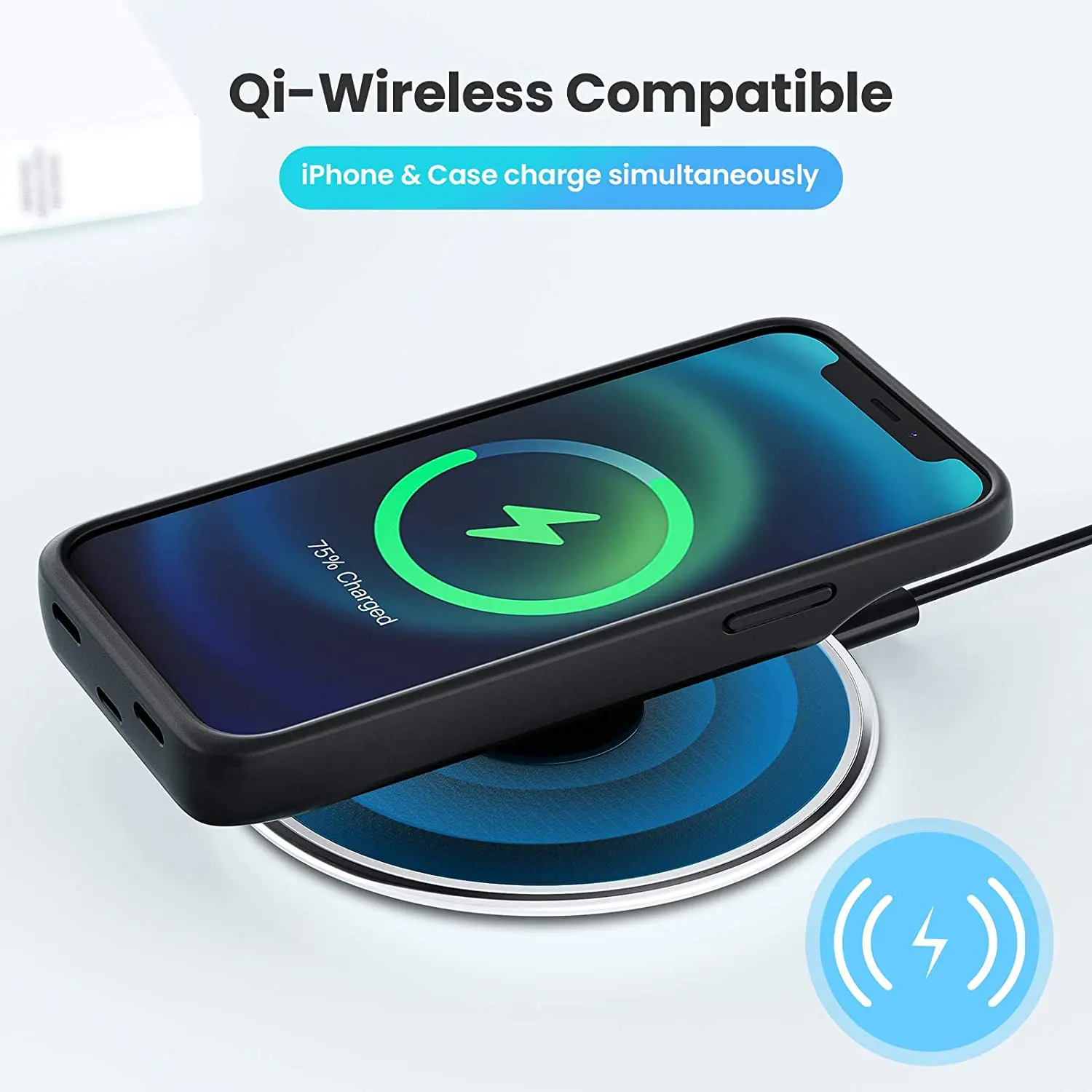 NEWDERY Чехол аккумулятор для iPhone 12 мини 5 4 дюймов 4700mAh Портативная батарея Wiress
