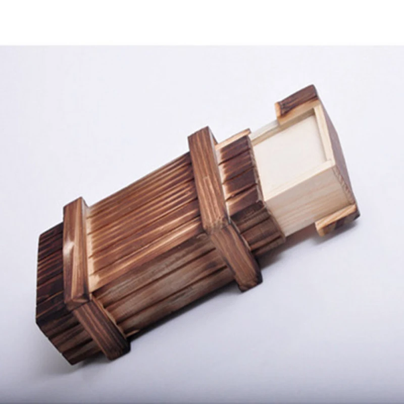 Ребенок интеллекта Магия деревянный пазл с секретом коробка игрушки Мини ящик