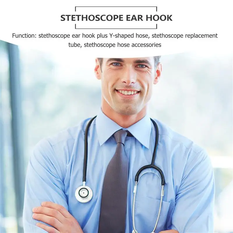 2pcs Stethoscope Replacement Tube Binaural Stethoscope Hose Accessories Doctors Nurse Professional Cardiology
