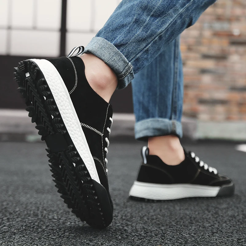 Microfiber Leather Business Men Shoes Driving Casual Lace Up Breathable Outdoor Comfy Fashion Spring Autumn Tide shoes*6850