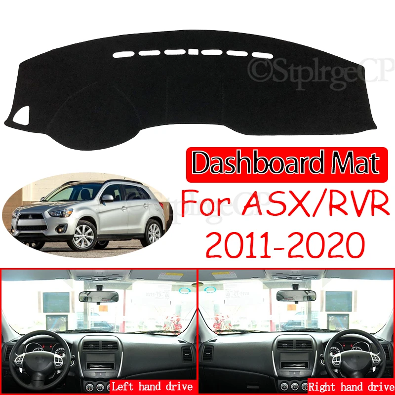 Anti-Slip Black Dashboard Mats Dash Mat for 2011 ~ 2019 Mitsubishi ASX RHD