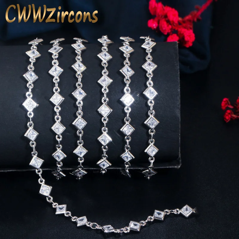 Cwwzircon фурнитура ручной работы ромб кубический цирконий каменные бусины DIY