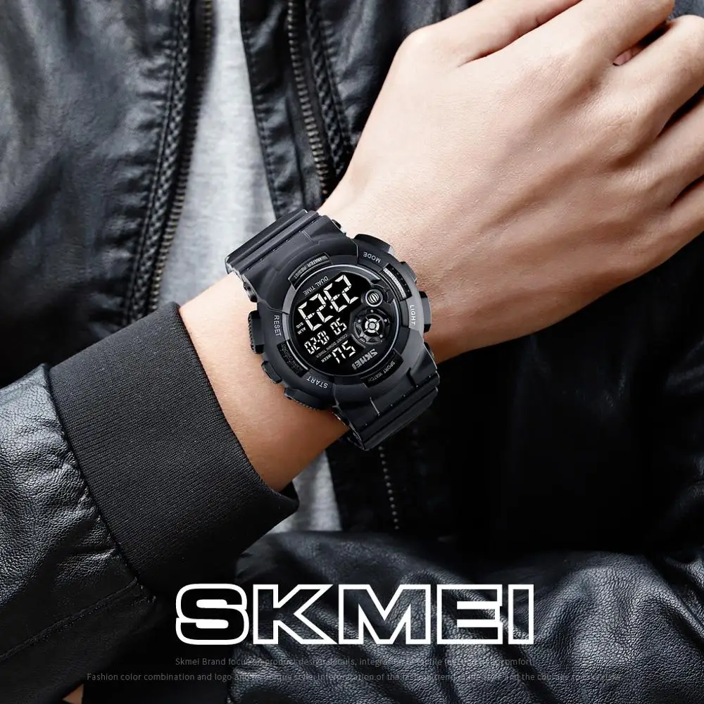 SKMEI Watch Luxury Men's Watches Waterproof Sport Watch Fashion Military Stopwatch Countdown Bracelet Men Watch Digital Clock
