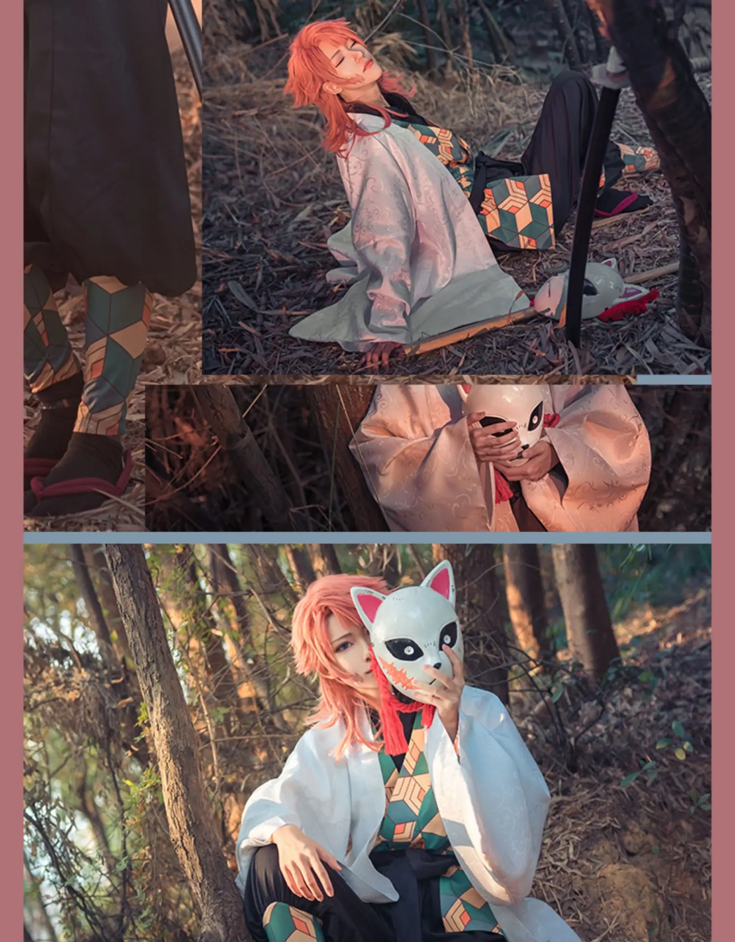 DokiDoki-R, аниме, истребитель демона: Kimetsu no Yaiba, косплей, сабито, костюм для мужчин, кимоно, Kimetsu no Yaiba, косплей, сабито, костюм