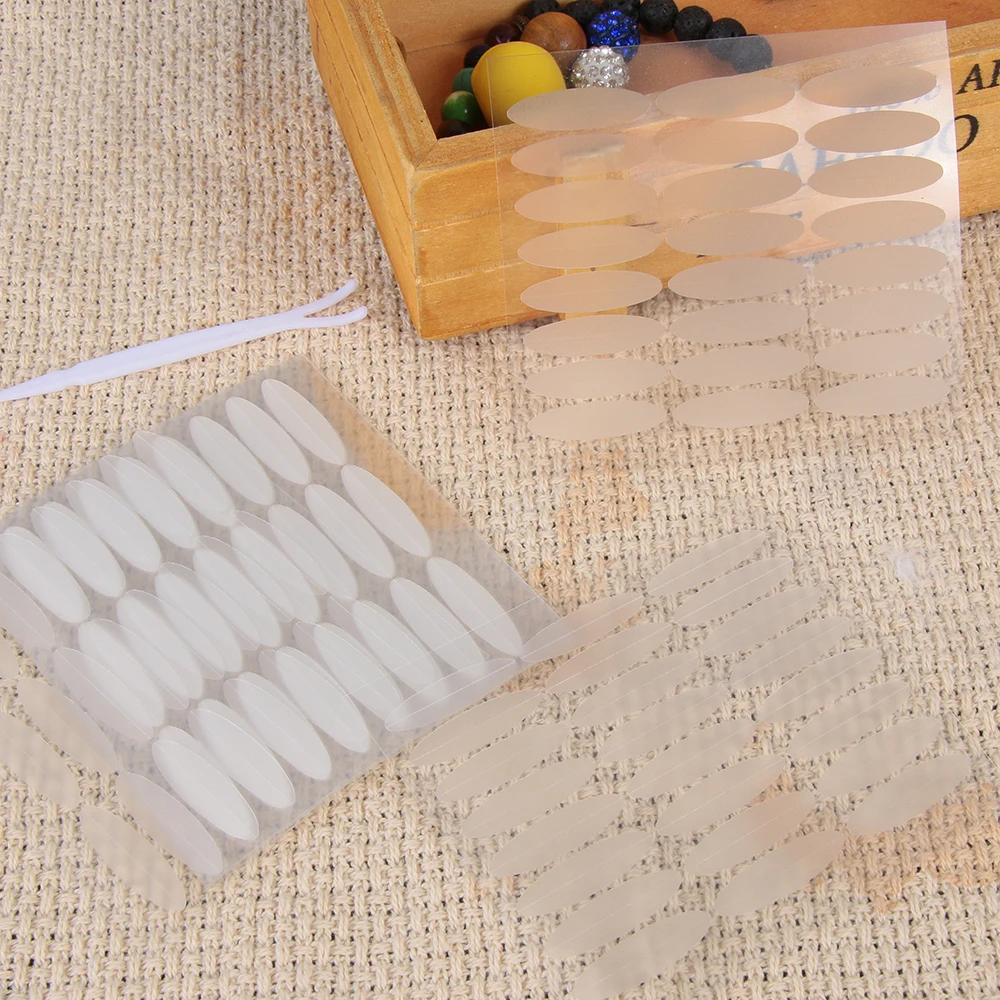 480PCS Invisible Eyelid Tape Stickers Breathable Fiber Double Side Adhesive Transparent Eyelift Tapes Eye Makeup Accessories Double Fold Eyelid Tape