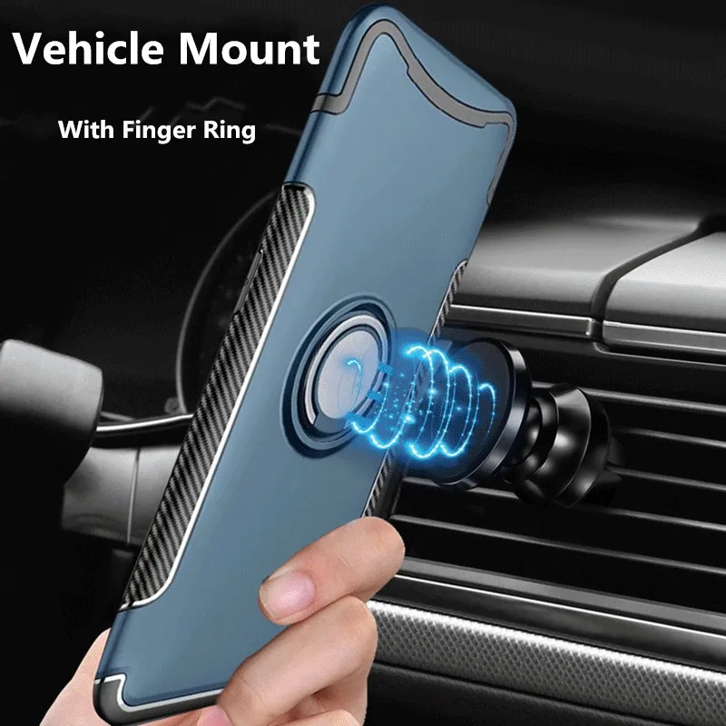 

Manderm Magnetic Ring Holder Bracket Silicone Phone Case For OPPO Find X Kickstand Car Mount Fashion Couple Back Cover
