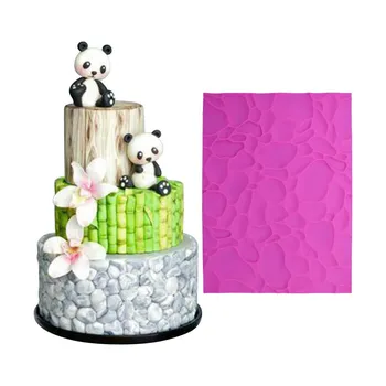 

Pebble Stone Design Silicone Lace Cake Mold Lace Mats Cake Decorating Mould Cake Tools Sugar Lace Mat Fondant Mat