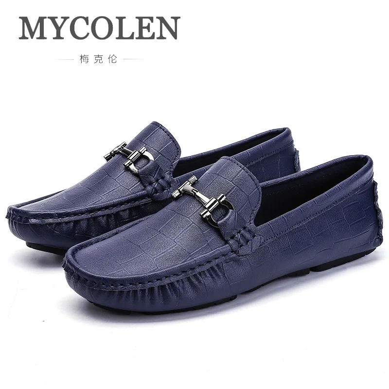 Купить MYCOLEN итальянский Элитный бренд мужские лоферы сезон осень-зима мокасины обувь | Повседневная обувь (4000083533730)
