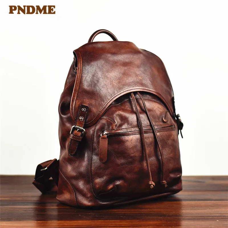 ^*Best Offers PNDME Модный высококачественный мужской рюкзак из натуральной кожи, винтажный дизайнерский роскошный женский дорожный рюкзак из натуральной... ^*Best Offers PNDME Модный высококачественный мужской рюкзак из натуральной кожи, винтажный дизайнерский роскошный женский дорожный рюкзак из натуральной...