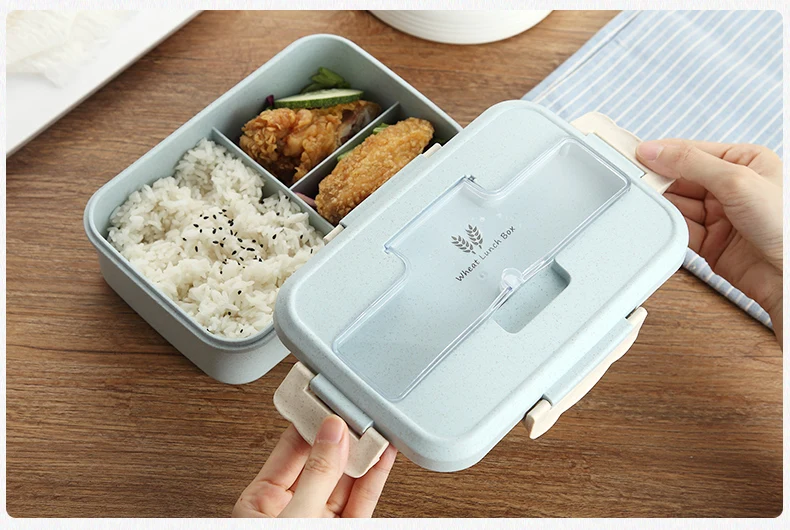 Ecofriendly Bento Box студенческий офис для путешествий для взрослых детская коробка для завтрака пригодная для использования в микроволновке подогреваемый контейнер для еды приготовление еды pf90712