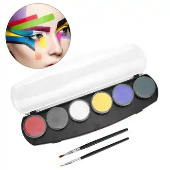 

6 Colors Professional Safe Non Toxic Face Body Paint Pigment Makeup DIY Paint Pigment Accessories for Christmas Halloween Party