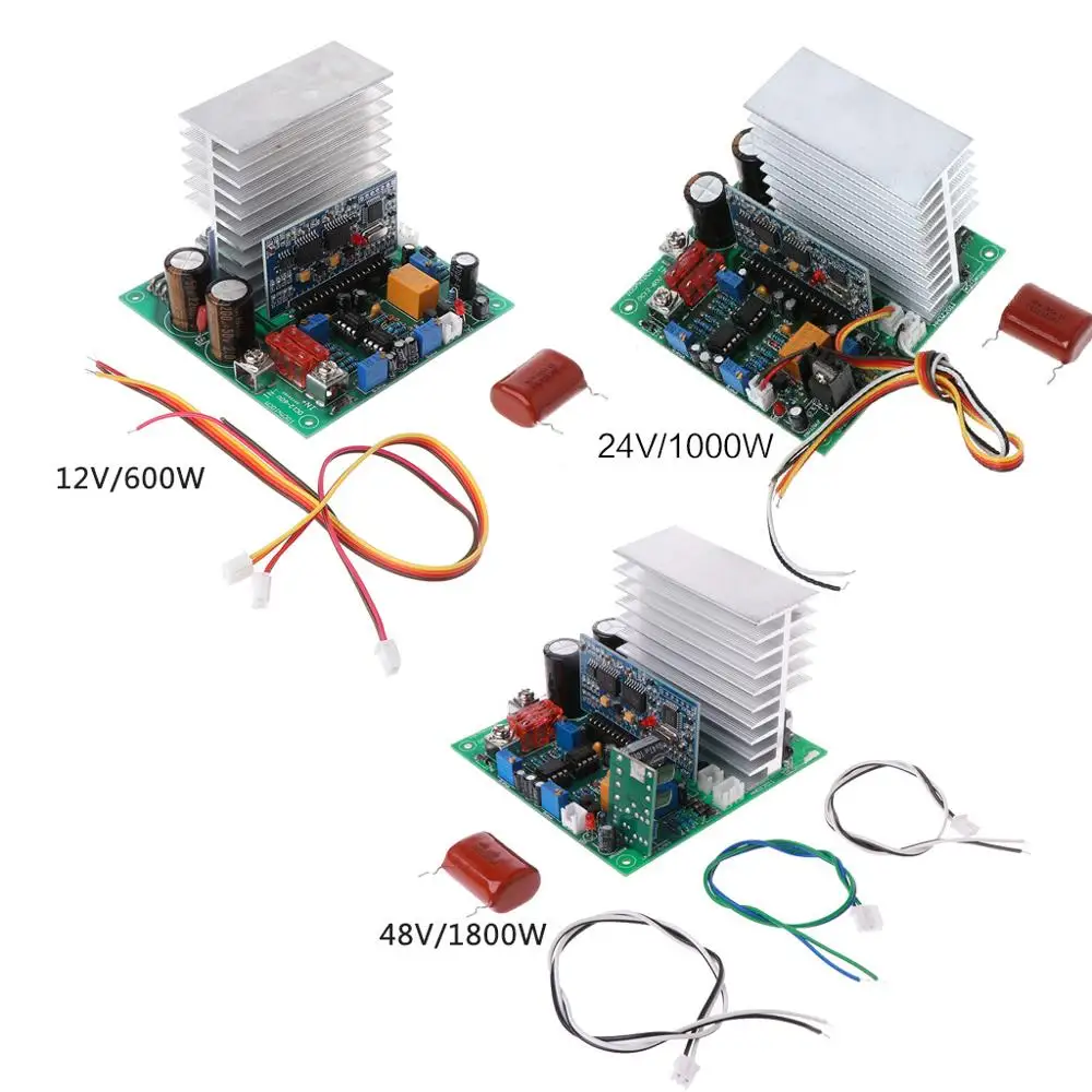 

Pure Sine Wave Power Frequency Inverter Board 12/24/48V 600/1000/1800W Finished Boards For DIY