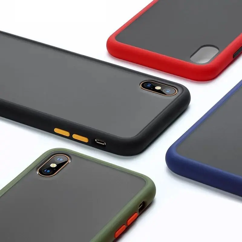 Противоударный простой Матовый Бампер Гибридный чехол для телефона для iPhone 11 Pro Max Xr Xs Max 6s 8 7 Plus чехол s Мягкая Рамка Жесткий чехол из поликарбоната