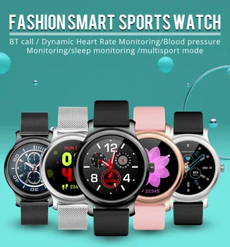

Ladies Smart Bracelet Bluetooth Call Ip67 Waterproof Heart Rate Health Monitoring Exercise Pedometer Men Smart Watch For Android