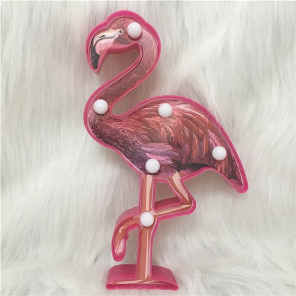 Flamingo Дизайн Альпака Фламинго Единорог лампа 3D ночник милый детский подарок игрушка декоративная лампа для дома Аккумулятор для осветительных приборов мощность Led - Испускаемый цвет: Flamingo