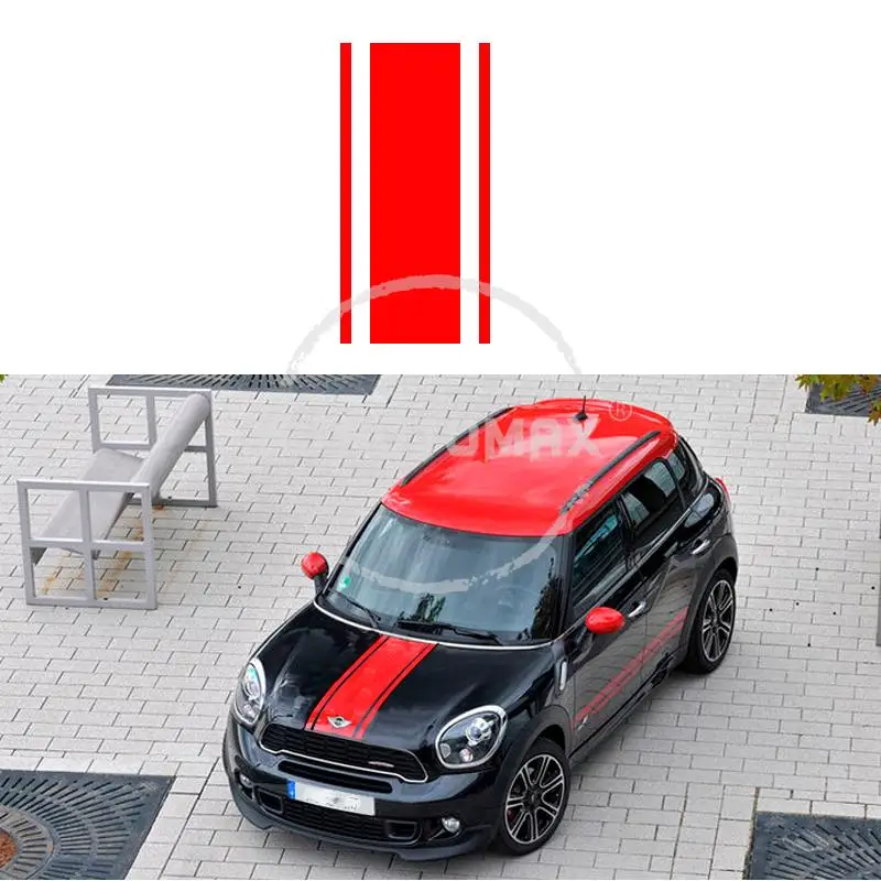 KJAUTOMAX для Mini Cooper R55 R56 R50 R53 R60 F45 F55 F56 F60 Светоотражающие виниловые спереди и сзади Стикеры капюшон наклейка