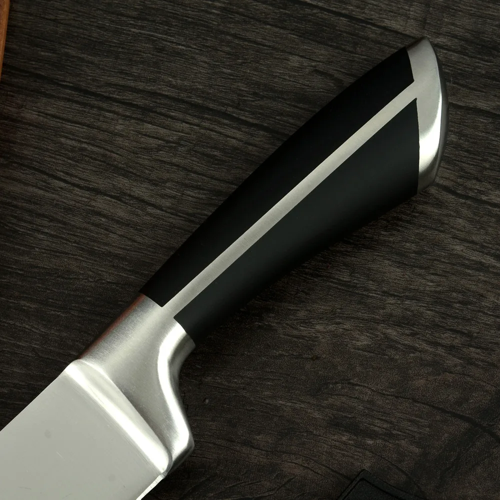 COOBNESS, набор профессиональных поварских ножей, нож для очистки хлеба, Santoku, ножи для нарезки мяса, рыбы, овощей, кухонный нож