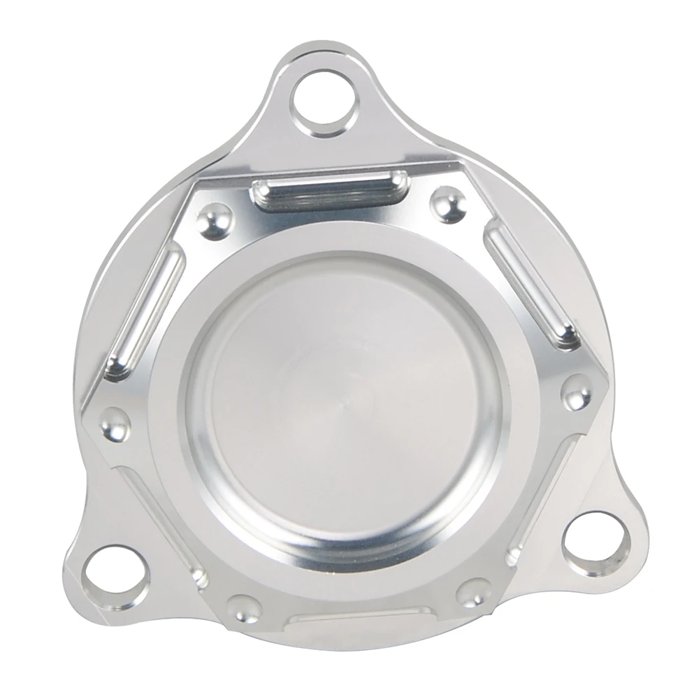 Крышка масляного фильтра ATV для Suzuki Quadsport Z400 LTZ400 2x4 2003-2009 2012 2013 Z400 LTZ400Z Special Limited KFX400 - Цвет: Серебристый