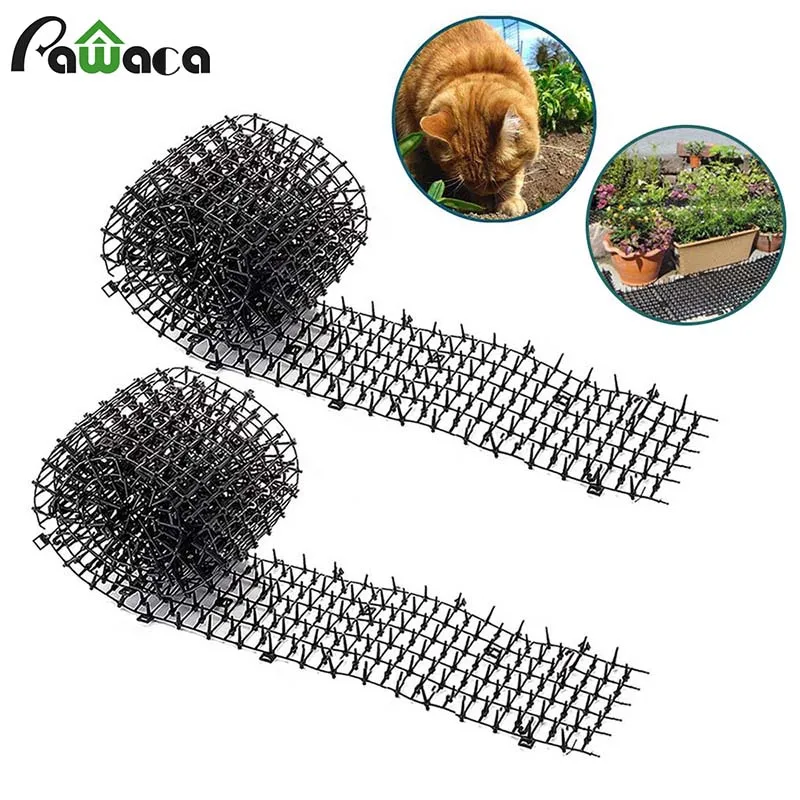 

Anti-cat Pad Eco-friendly Black Anti-Cats Thorn Belt Stop Animals From Climbing Pots Garden Multi-function Protective Net Plant