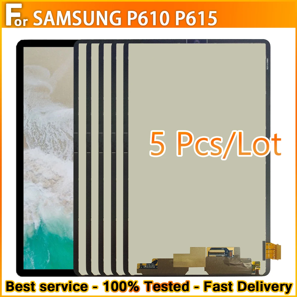 5pcs/original Replacement For Samsung Galaxy Tab S6 Lite 10.4 P610 P615
