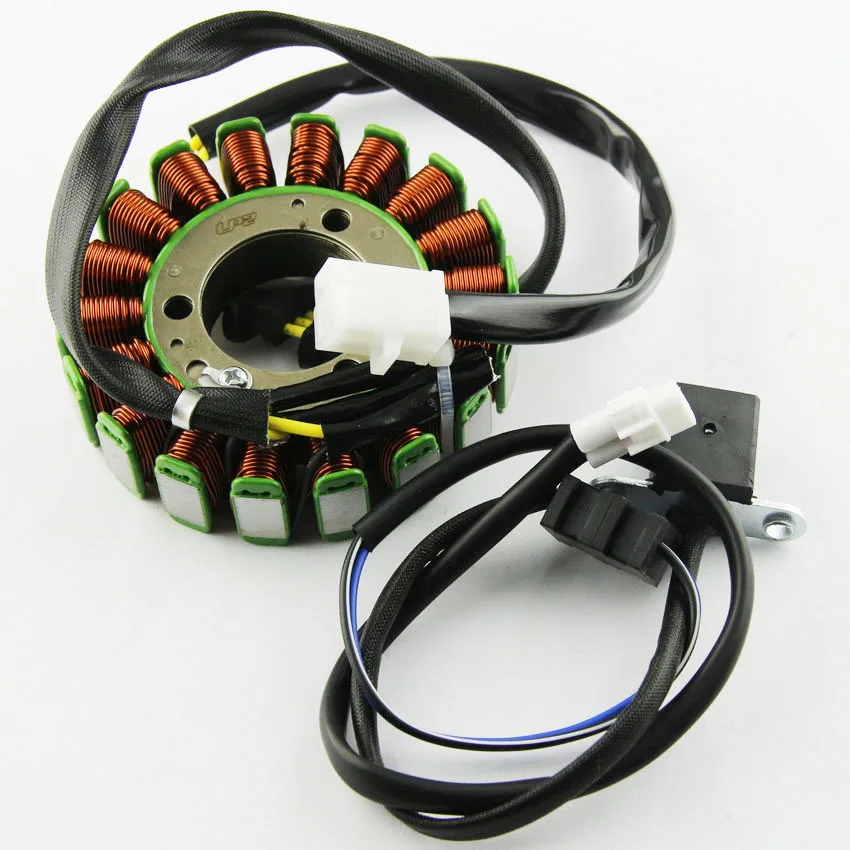Мотоцикл магнитная катушка статора 18 полюсов 12V катушки для Kawasaki 21003-1128 210031128 KLF300 Bayou 300 2WD