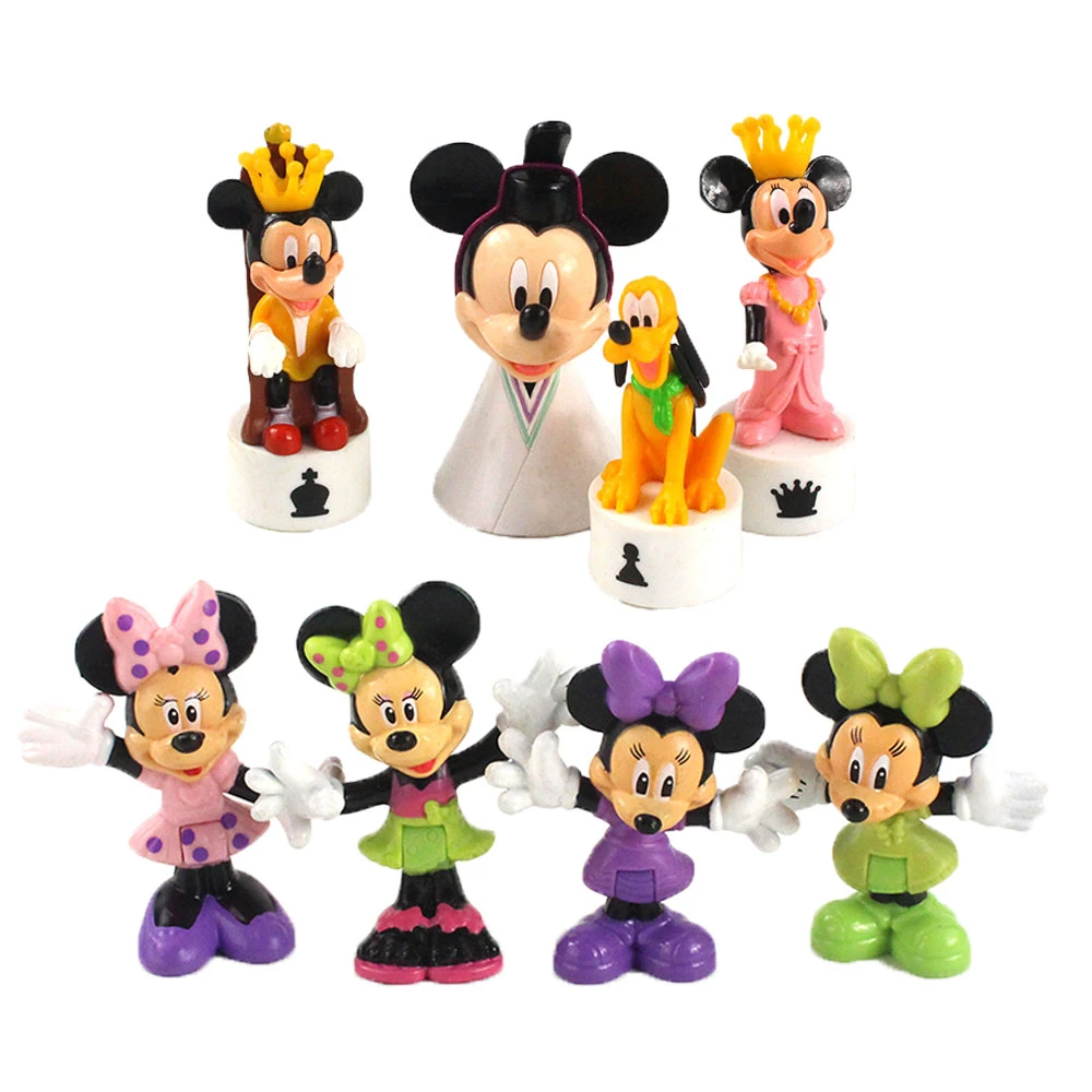 6-8cm 8pcs/lot Disney Figures Mickey 