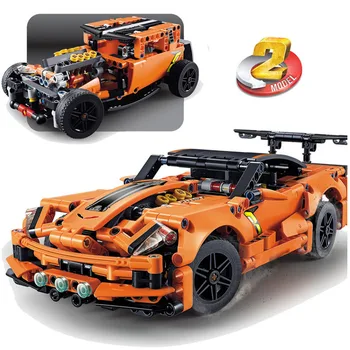 

Decool Building Blocks Moc Corvette ZR1 Super Racing Car Model technic Children Toys Bricks Christmas Gift