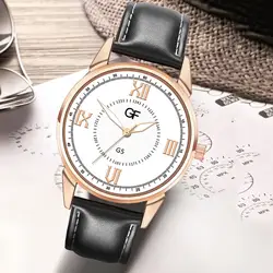 Мужские кварцевые часы PU Кожаный ремешок повседневные спортивные водонепроницаемые наручные часы подарки HSJ88