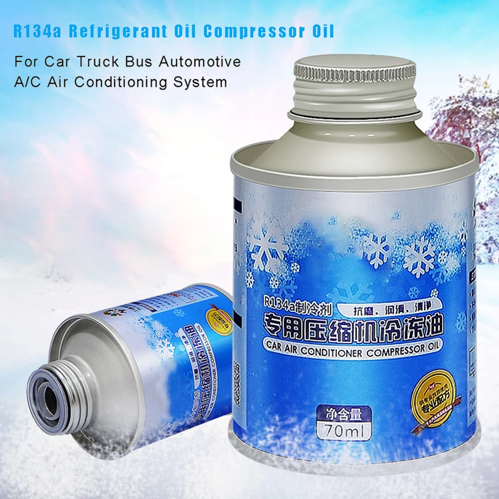 New 3pcs R134a Refrigerant Oil Compressor Oil For Car Truck Bus Automotive A/C Air Conditioning System Replacement
