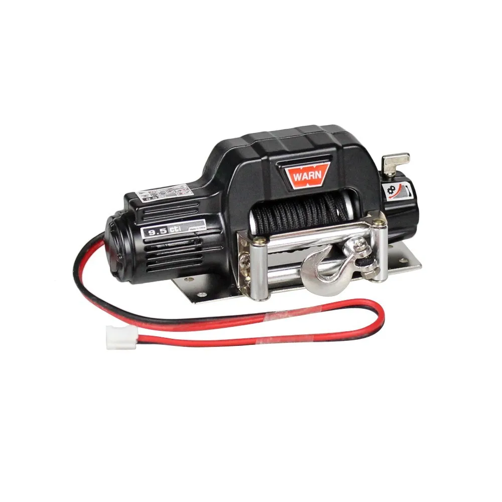 winch black MEREPACCOR Радиоуправляемая машина Металлическая стальная Проводная Автоматическая ИМИТИРОВАННАЯ Лебедка для 1/10 радиоуправляемая гусеничная машина осевая Scx10 90046 D90 Traxxas Trx4 - Цвет: winch black