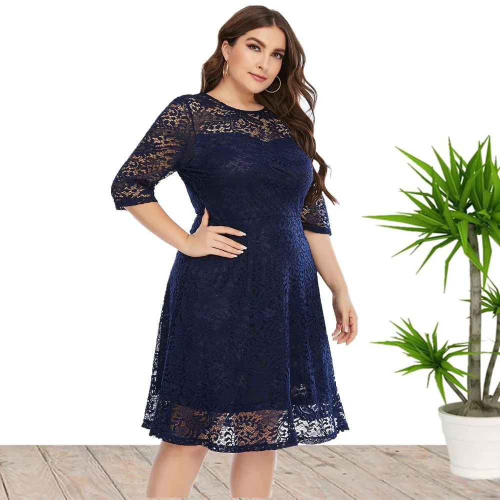 Plus Size Dress Clothing | Plus Lace Dresses Women - 2023 Spring New Style - Aliexpress