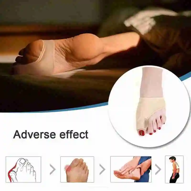 Bunion Corrector Hallux Valgus Foot Pedicure Sock Bone Thumb Toe Separators Correction Splint Foot Straightener Updated Version