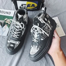 Прилив мужская обувь новые зимние вельветовые полуботинки, женские зимние сапоги, обувь с высоким берцем; парусиновая обувь с высоким берцем осенний брендовый Gaobang