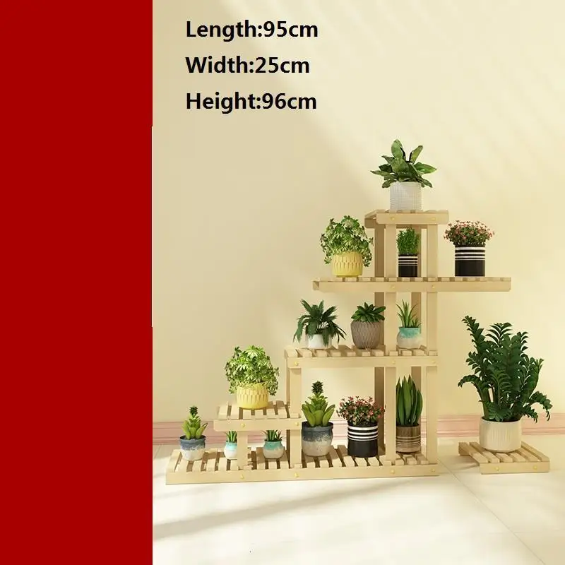 Number 5 Escalera Decorativa Madera Stojaki Saksi Standi садовые полки для растений Stojak Na Kwiaty напольная полка Dekoration подставка для цветов - Цвет: Number 5