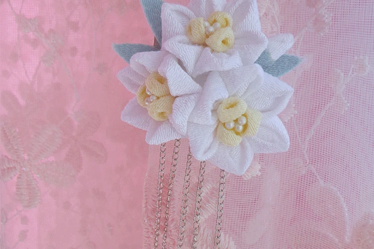 Относится к ancienter hanfu daffodil край волос между японской и ветровой тканью на основе цветов головной убор шпилька