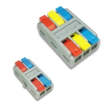 Universal mini conector de cabo rápido push-in caixa de junção 1/3/5/10 pces/lote push-in caixa de junção SPL-2/3 leds conectado terminal