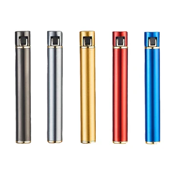 

30pcs Cigarette Lighter Can Be Put In to The Cigarette Box Fine Grinding Wheel Zinc Alloy Refillable Butane Gasless Mini Lighter